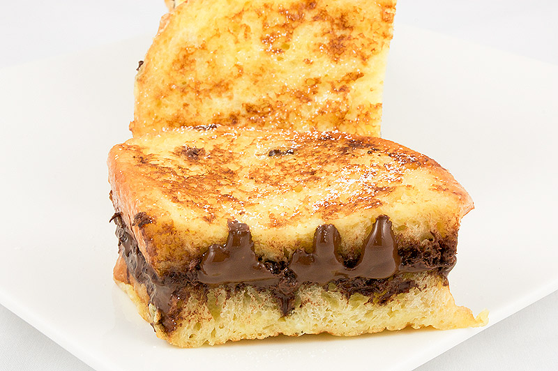 extra special breakfast recipes, extra special brunch recipe, quick and easy extra special breakfast ideas A photo of 2 slices of chocolate french toast.