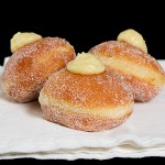 Bomboloni alla Crema - Krapfen {Italian Cream-Filled Donuts} A photo of Bomboloni alla Crema, Italian Cream-Filled Donuts.