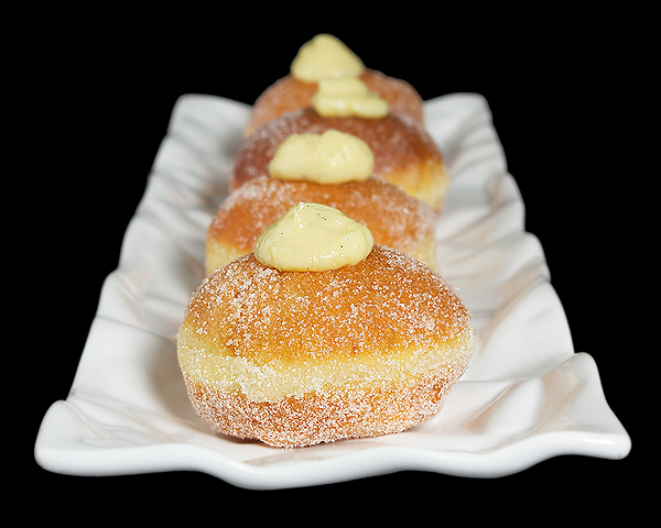 Italian Dessert, make doughnuts, how to make doughnuts A photo of Italian Desserts, Bomboloni - fried Italian pastry rolled in sugar and filled with Crema Pasticcera.